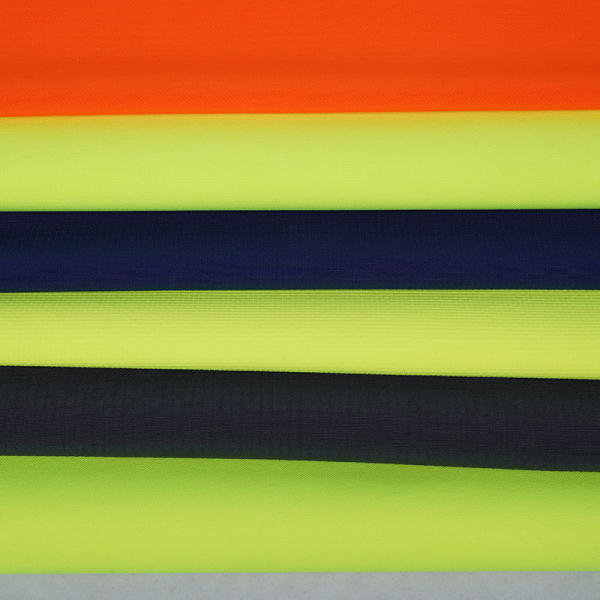 LX Wholesale All Kinds Of Functional Fabric EN20471 100%  Polyester High Visibility Comfortable  Knitted Fabric