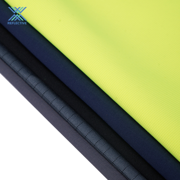 Wholesale Ribstop Polyester Reflective High Visibility Fabric For Safety Cloth Elasticity Functional Fabric