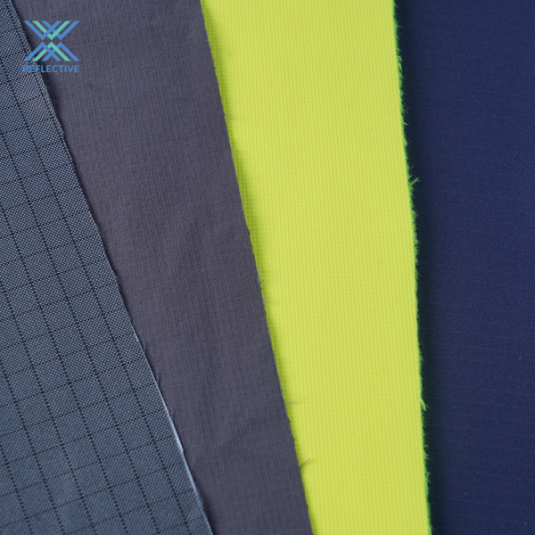 Wholesale Ribstop Polyester Reflective High Visibility Fabric For Safety Cloth Elasticity Functional Fabric