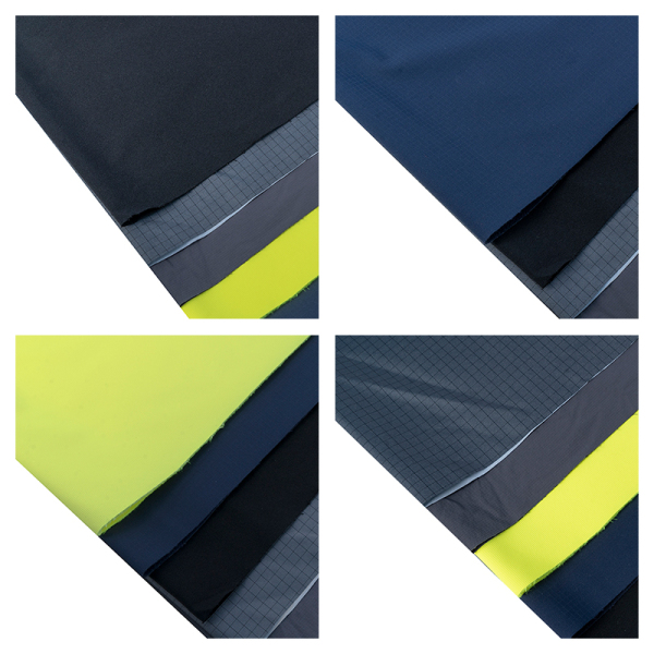 Wholesale Ribstop Polyester Reflective High Visibility Fabric For Safety Cloth Elasticity Functional Fabric