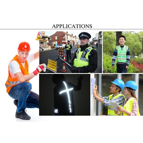 Hi Vssiblity clear reflective strips luminous Heat transfer Vinyl  Cheapest for safety clothes Press