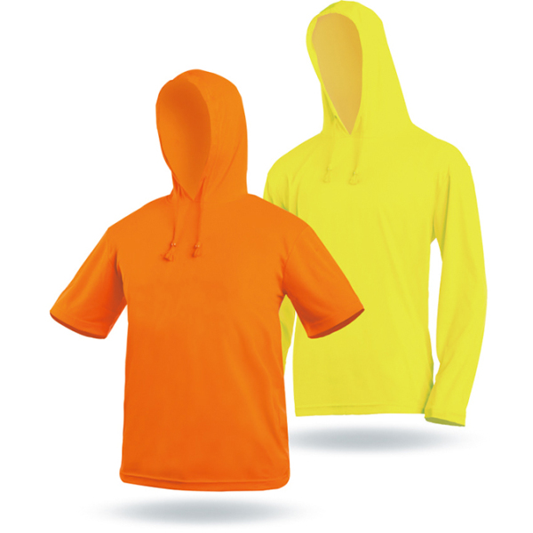 Safety  workwear  hi  vis  safety  shirt  single  jersey and bird eye fabric design  with hoodie shirt