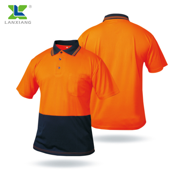 LX710 Custom Hi vis Work Uniform Polo Design Safety Shirts