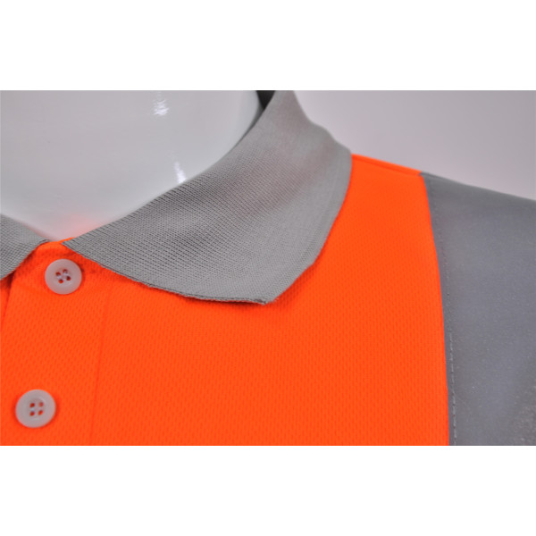 Cheap And Good Quality High vis 100% Polyester Safety Polo Shirt Mesh Long Sleeve