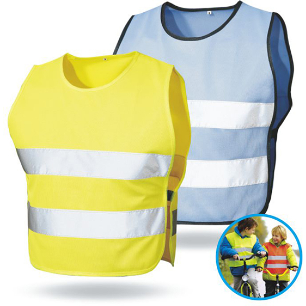 Wholesale new design   high visibility  reflective  safety  Vest  children's vest  elastic bands