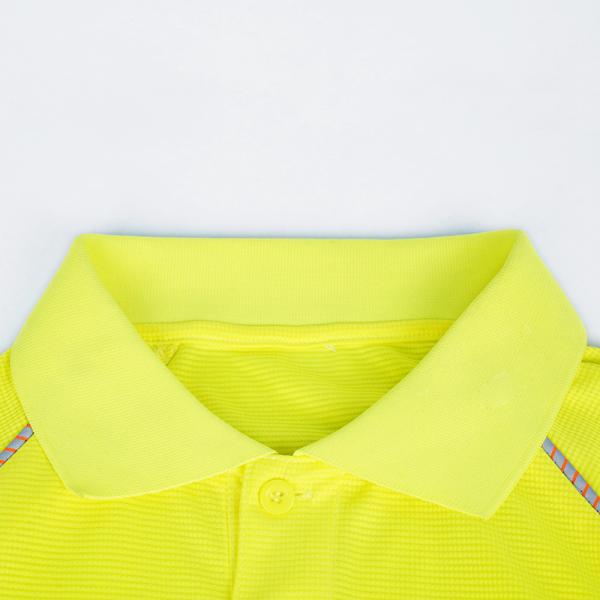 LX Wholesale Hi Visibility Reflective Short Sleeve Work Safety Shirt Polo With Reflective Tape