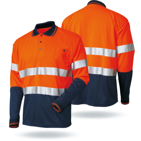 Hi vis polo shirt cheap safety reflective t-shirt hi vis work shirt reflective clothing safety polo shirt