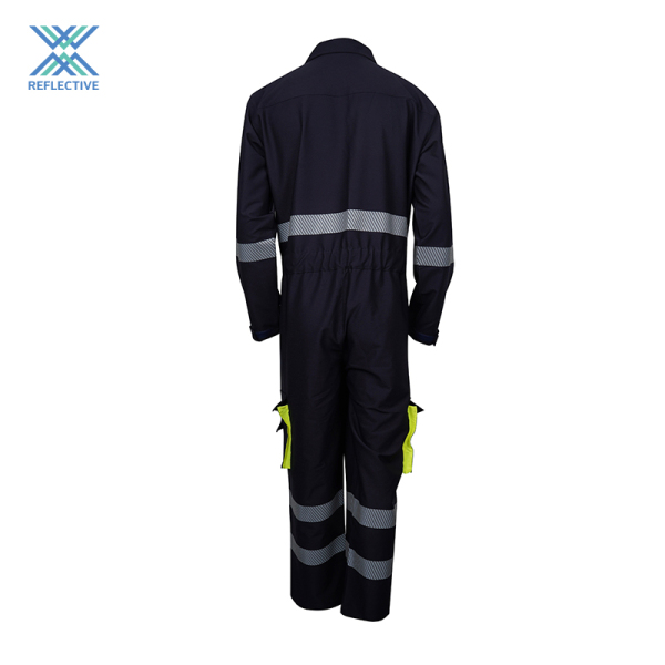 LX new style reflective safety coverall suit reflective safety full work coverall with logo