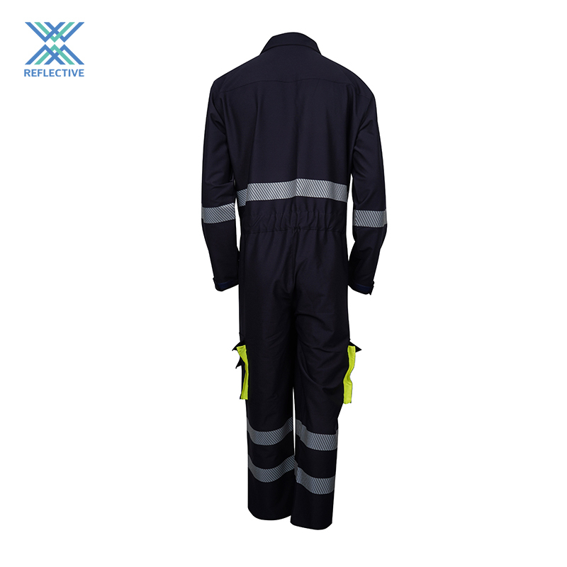 LX new style reflective safety coverall suit reflective safety full work coverall with logo