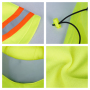Neck Shield Wide Brim Neck Protect Sun Protection For Hardhat Foldable High Visibility  Neck Shield For Hardhat