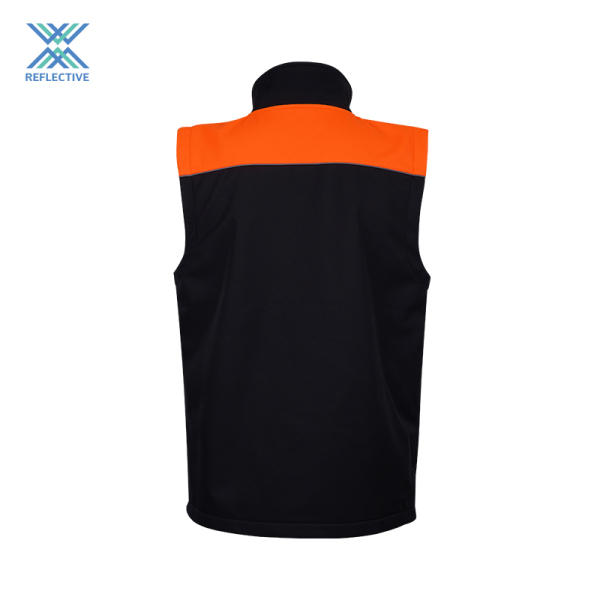 High vis men's color orange with black