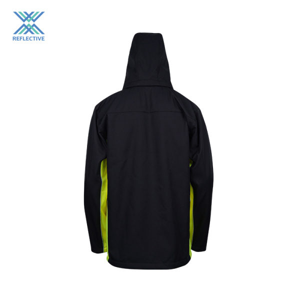 Hi vis Men′ S Softshell Jacket Hiking Softshell Coat 