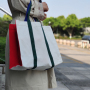 Large Capacity Pocket 12oz 16oz Thick Cotton Fabric Cotton Canvas Tote Bag with Custom Printed Logo