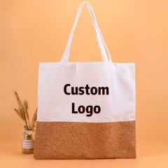 Kundenspezifische Mode-Einkaufstasche Natürliche vegane Kork-Einkaufstasche