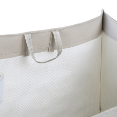 Neue kommende einfache Design-stilvolle Erscheinung faltbare wartungsfähige kundengebundene gewebte Einkaufstasche der Farbe pp
