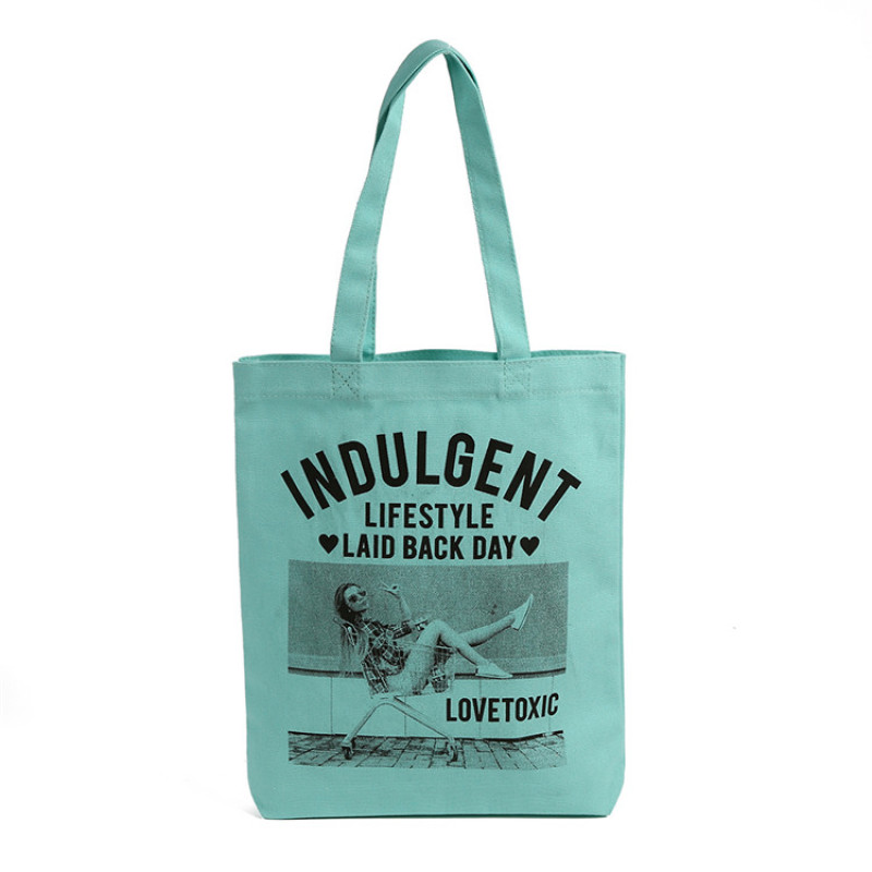Supermarket Grocery Shopping Canvas Bags Heat Transfer Cotton Shopping Bags For Printing