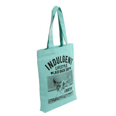 Supermarket Grocery Shopping Canvas Bags Heat Transfer Cotton Shopping Bags For Printing