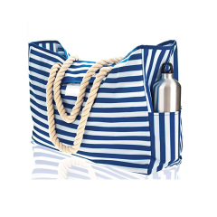 Оптовая торговля Custom большой емкости мода водонепроницаемый Tote хозяйственная сумка холст пляжная сумка