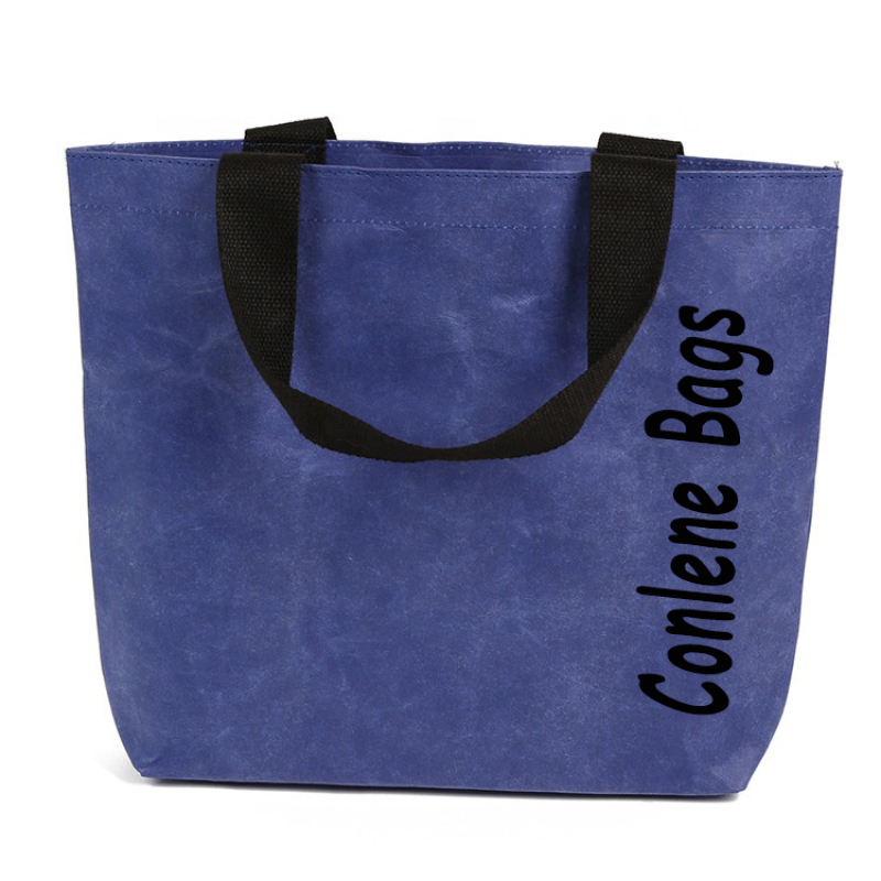 Superior Quality Recycled Customized Different Colors Washable Kraft Paper Bag