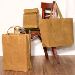 Vintage strapazierfähiger Baumwollstoff, trendige wiederverwendbare Einkaufstasche, gewachste Canvas-Einkaufstasche