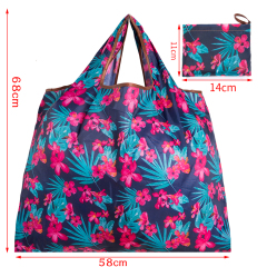 Bolsa de compras ecológica plegable para mujer, bolsa de mano, bolsa de almacenamiento de comestibles reutilizable portátil