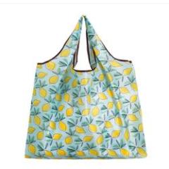 Bolsa de compras ecológica plegable para mujer, bolsa de mano, bolsa de almacenamiento de comestibles reutilizable portátil