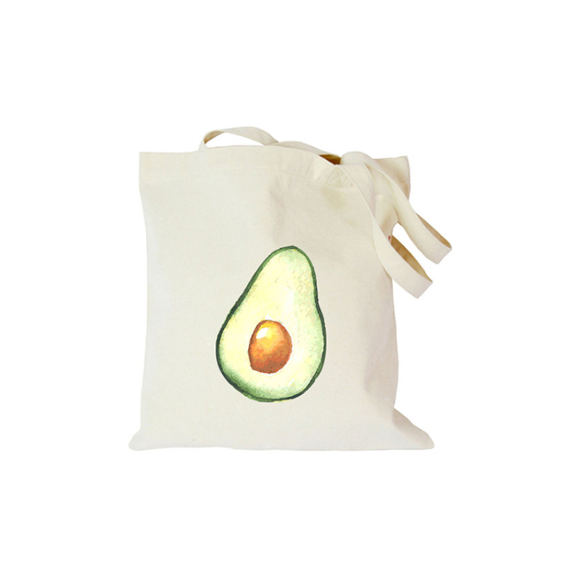 High quality custom reusable printing shopping tote bag waxed cotton bag