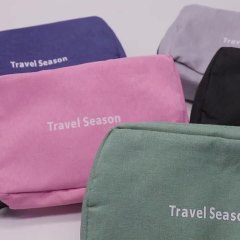 Bolsa de maquillaje colorida, bolsa de viaje al por mayor impermeable de neopreno personalizada, bolsa de belleza con cremallera