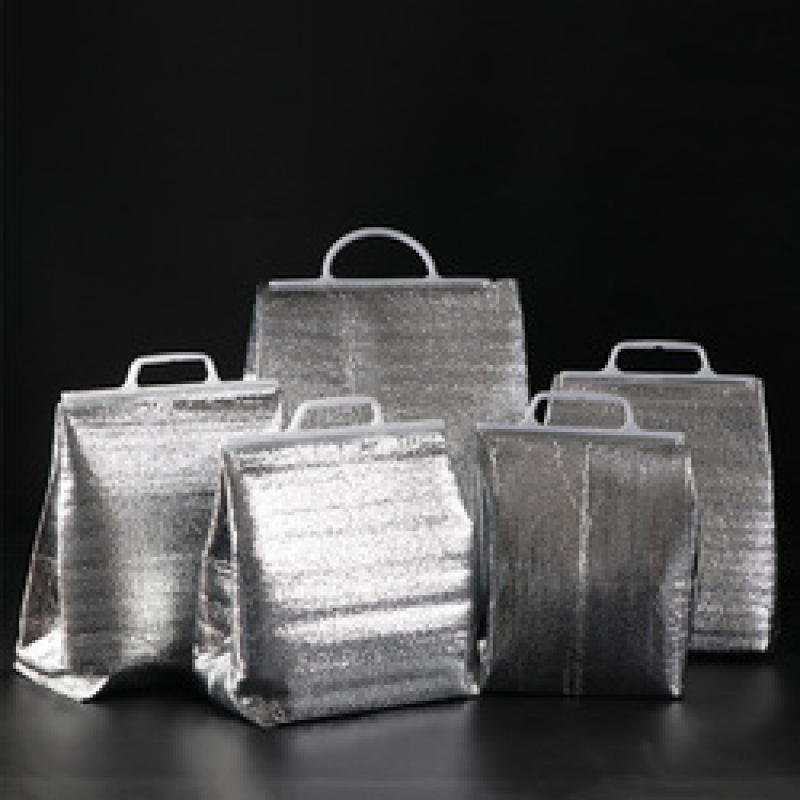 Custom Cheap Reusable Insulated Aluminium Foil Ice Cooler Bag Lunch Bag Thermal Bag