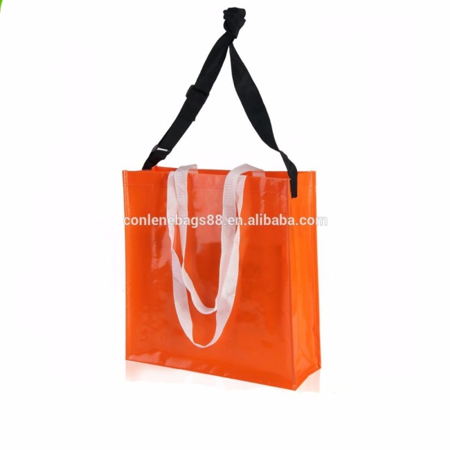 Recyclable PP Woven Shopping Bag Reusable Laminated Pp Woven Bag