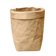 Precio de fábrica, bolsa de papel lavable reutilizable de papel Kraft de alta calidad, bolsa de papel Kraft lavable para plantas