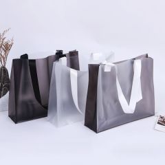 Wasserdichte Strand-klare Tote-Großhandelseinkaufstaschen bereifte transparente PVC-Taschen