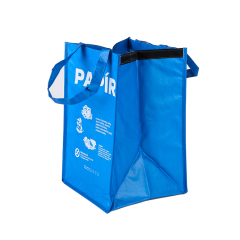 Dernière arrivée de bonne qualité jardin rectangulaire logo personnalisé imprimé réutilisable PP tissé sac fourre-tout sacs à ordures