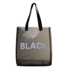Transparente Damen-Einkaufstasche Tragbare Jelly Bag PVC Clear Beach Tote Bag