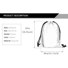Large Capacity Best Price Recycled Cotton Canvas Drawstring Bag Backpack with Custom Logo