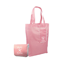 Bolsa de compras plegable de nailon, bolsa de asas de nailon personalizada, bolsa de nailon plegable