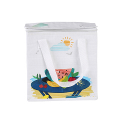 Neueste kundenspezifische Logo-Umweltfaltbare Picknick-Kühltasche zur Aufbewahrung von Mittagessen