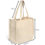 Custom Printed Logo Recycle Organic 100% Plain Cotton Tote Bag Reusable Cotton Canvas Shopping Bag