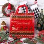 Promotional custom logo printing Christmas gifts reusable non woven grocery tote shopping bag