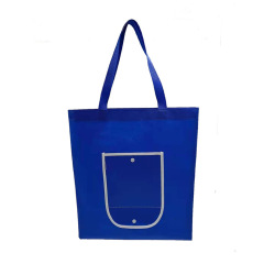 Venta al por mayor, bolsa ecológica de moda, bolsas plegables, bolsa no tejida colorida para comestibles