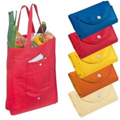 Sacs pliables de poche écologique de mode en gros sac non tissé d'épicerie colorée