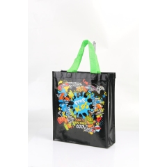 Kundenspezifisches Design Recycelte, folienlaminierte Non-Woven-Tasche, faltbare wiederverwendbare Non-Woven-Einkaufstasche