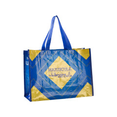 Recycled Reusable Eco Friendly PP Woven Polypropylene Shopping Bag With Printing
