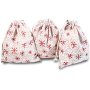 Promotion Drawstring Bag For Merry Christmas Gift Customized Pattern cotton Drawstring Bag