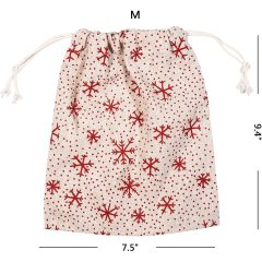 Bolso de lazo de la promoción para el bolso de lazo modificado para requisitos particulares del algodón del modelo del regalo de la Feliz Navidad