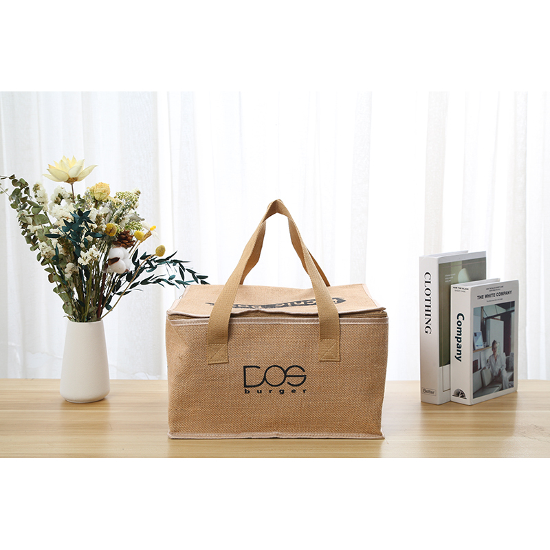 Hot Sell jute custom kid insulated cooler bags lunch cooler bag