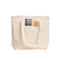 Vente en gros de sacs fourre-tout en toile pliables durables et bon marché avec logo personnalisé en coton avec poche