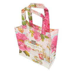 Schöner Blumendruck, bunt, waschbar, Öko-PVC-Material, Geschenkverpackung, PVC-Einkaufstasche