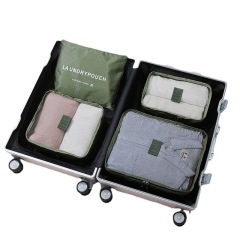 Bolsas de viaje Accesorios de viaje 4 juegos de malla de compresión Equipaje Cubos de embalaje bolsa de lavandería