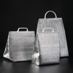 Low Moq Reutilizable Papel de aluminio Aislamiento Entrega Caliente Frío Para llevar Almuerzo Cooler Bag